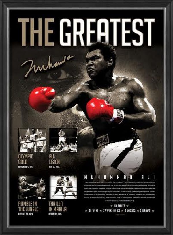 Boxing - Muhammad Ali - Framed Sportsprint | Taylormade Memorabilia | Sports Memorabilia Australia