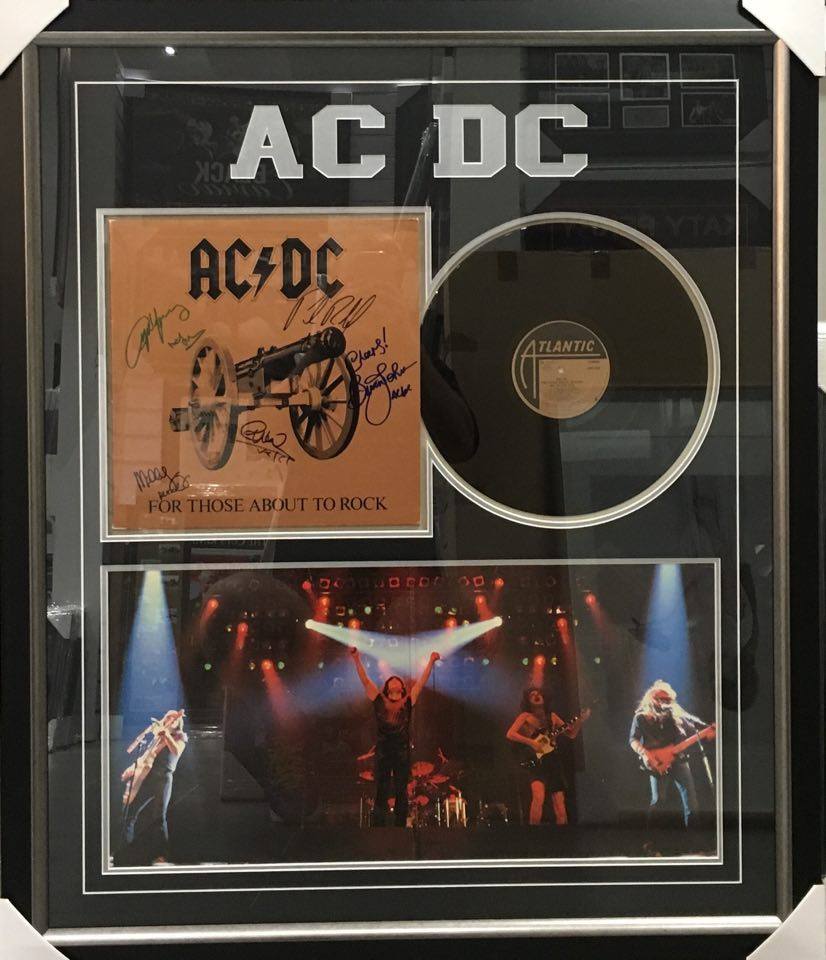 acdc signed memorabilia