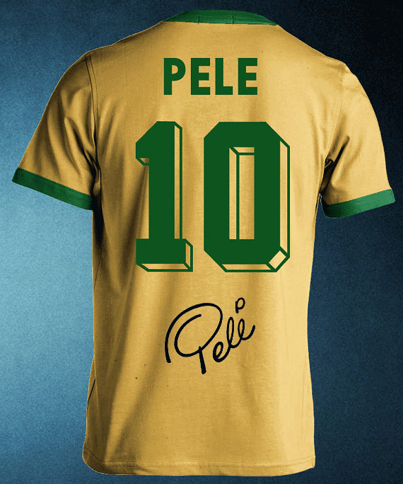 Soccer - Pele Signed Limited Edition Shirt | Taylormade Memorabilia