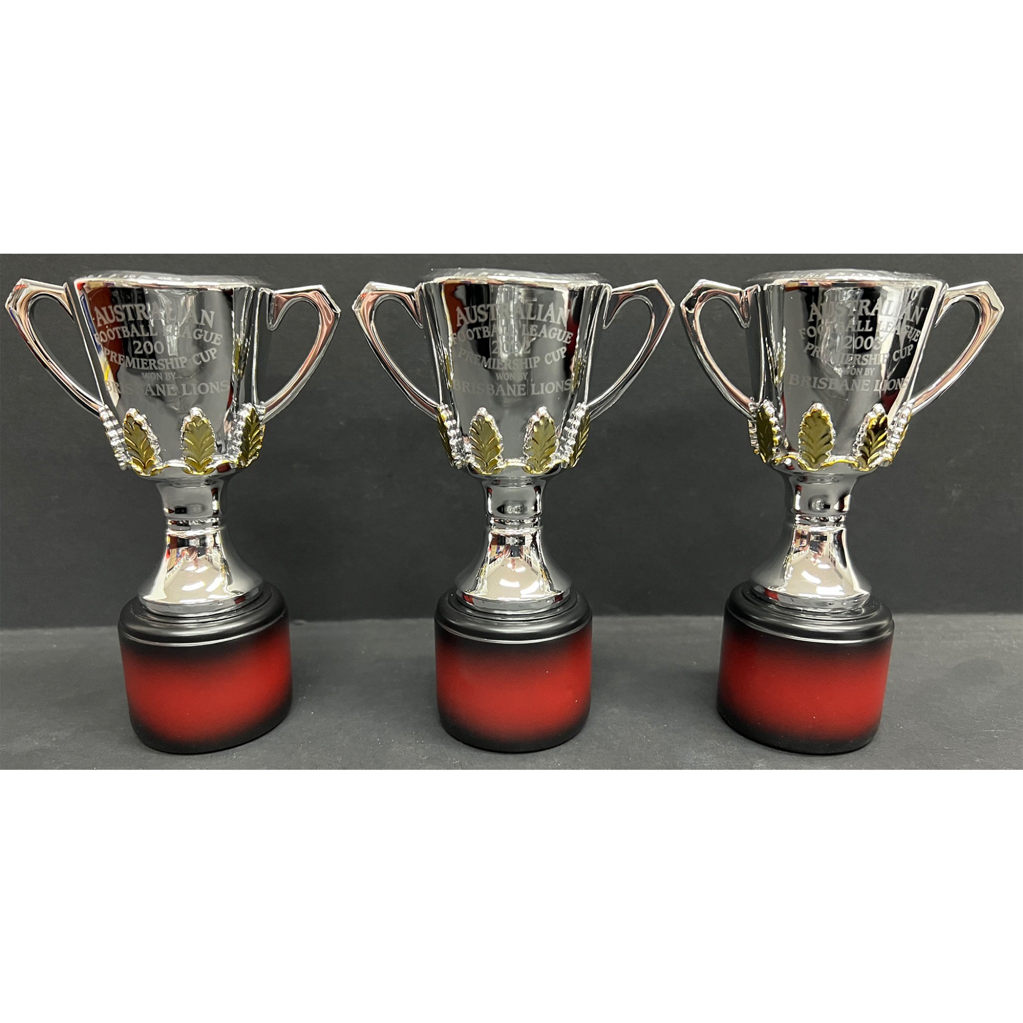 Brisbane Lions Replica Collectable Premiership Cup Set