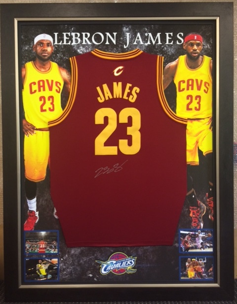 lebron jersey framed