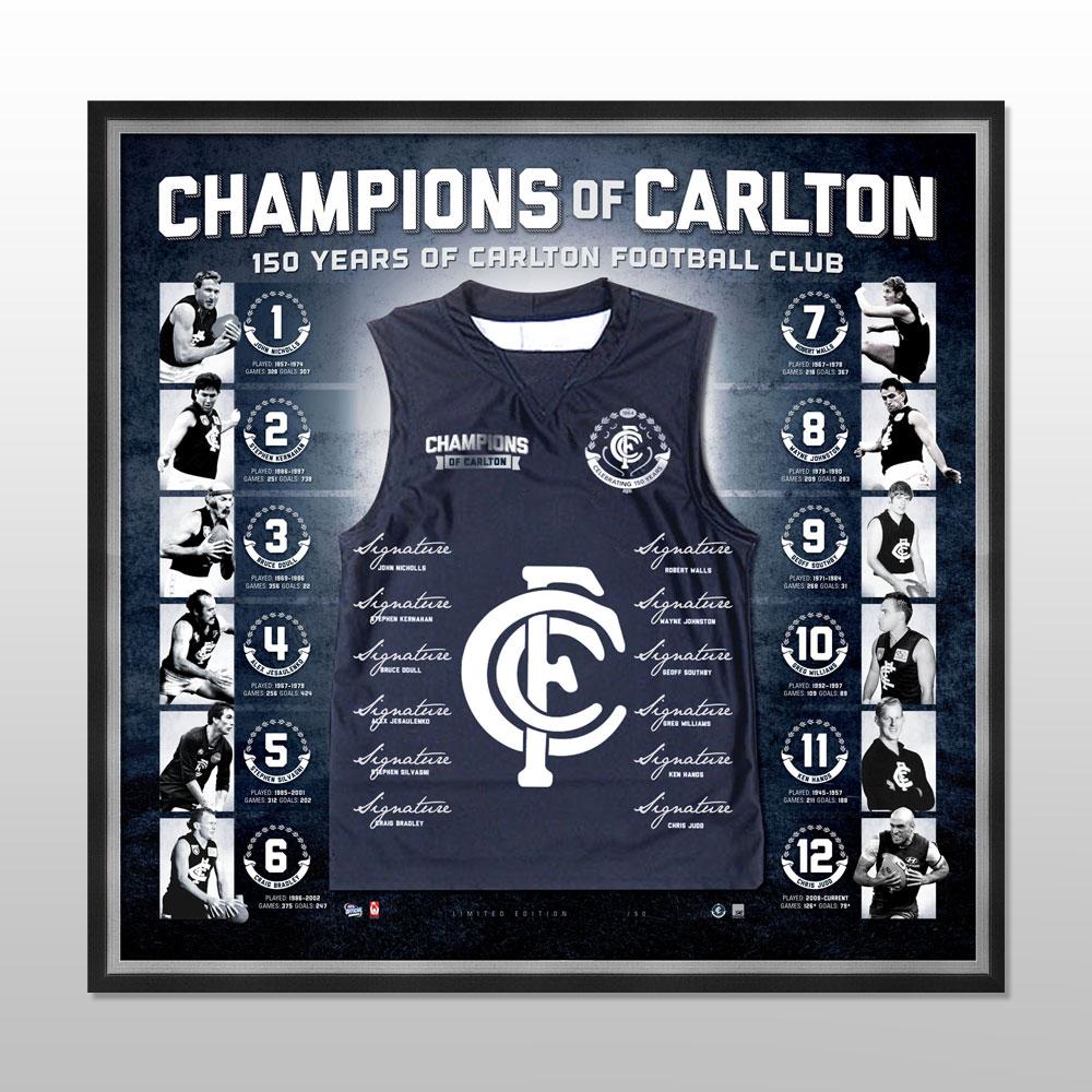 Carlton Blues – Champions of Carlton Signed & Framed Limited...