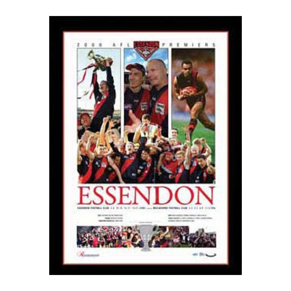 Essendon Bombers – Signed and Framed 2000 AFL Premiership Print