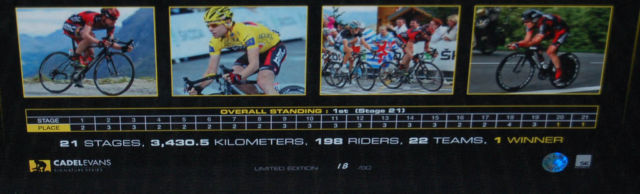 Cadel Evans Yellow Official Tour De France Signed Jersey Framed L/e - – HT  Framing & Memorabilia