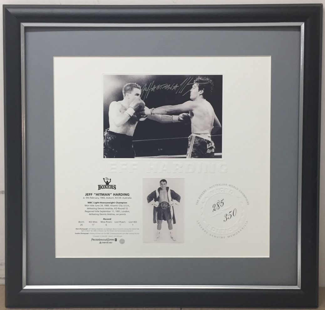 Boxing – Jeff Harding – Signed & Framed Limited Editi...