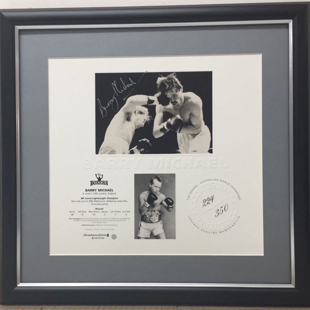 Boxing - Barry Michael Signed & Framed Limited Edition 'The Boxers ...