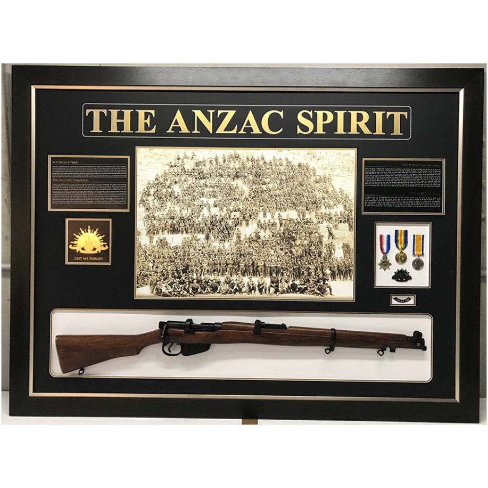 Military – The Anzac Spirit Limited Edition Print with Replica F...