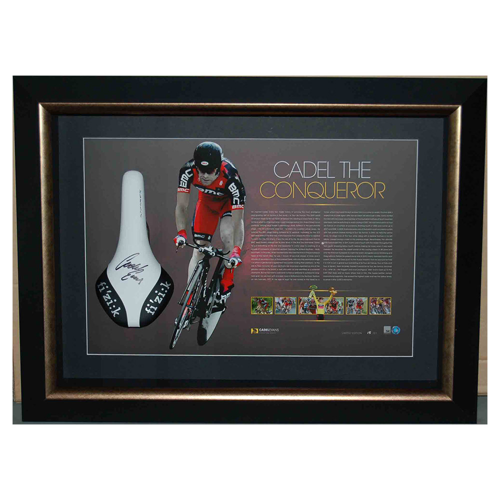 Cycling – Cadel Evans Signed & Framed Limited Edition 2011 ...