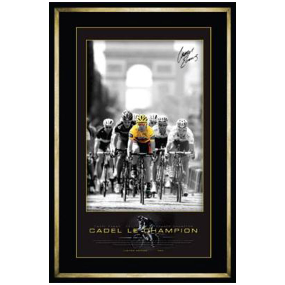 Cycling – Cadel Evans ‘Champs Elysees’ Facsimile Sig...