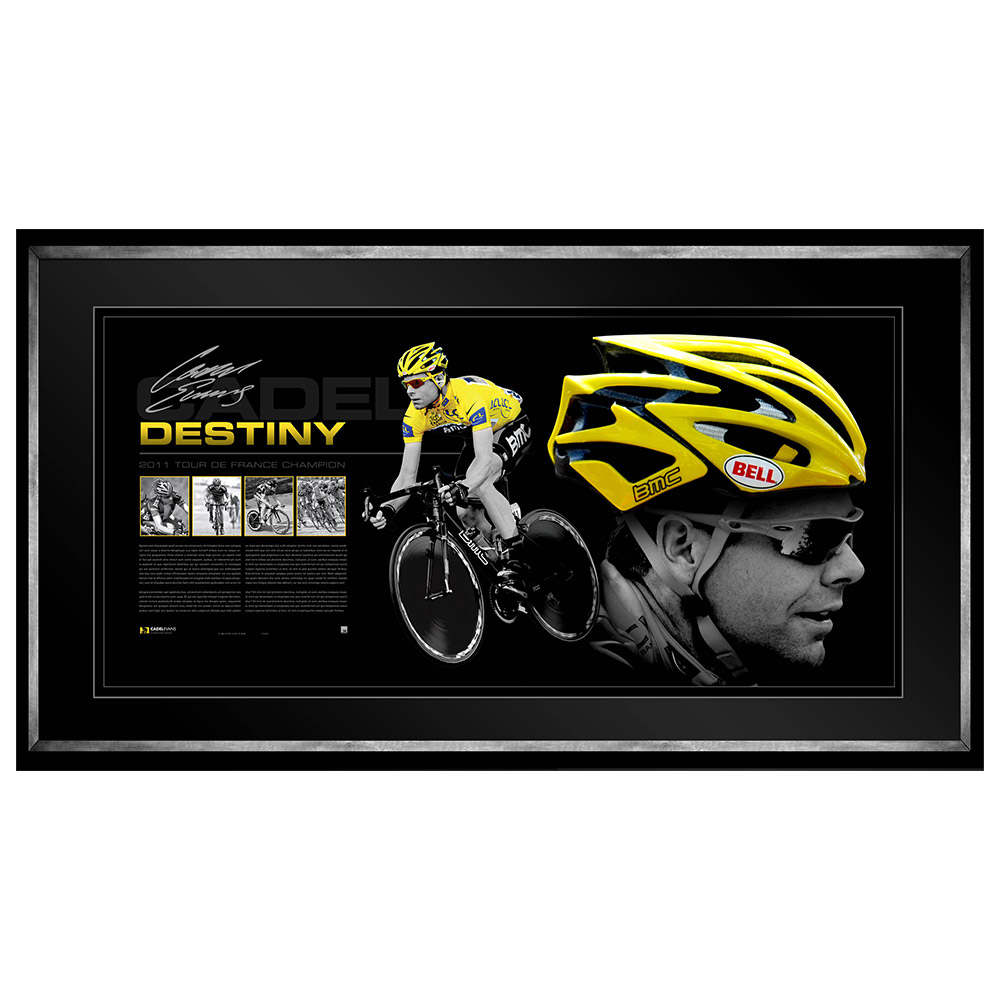 Cycling – Cadel Evans Signed & Framed Limited Edition 2011 ...
