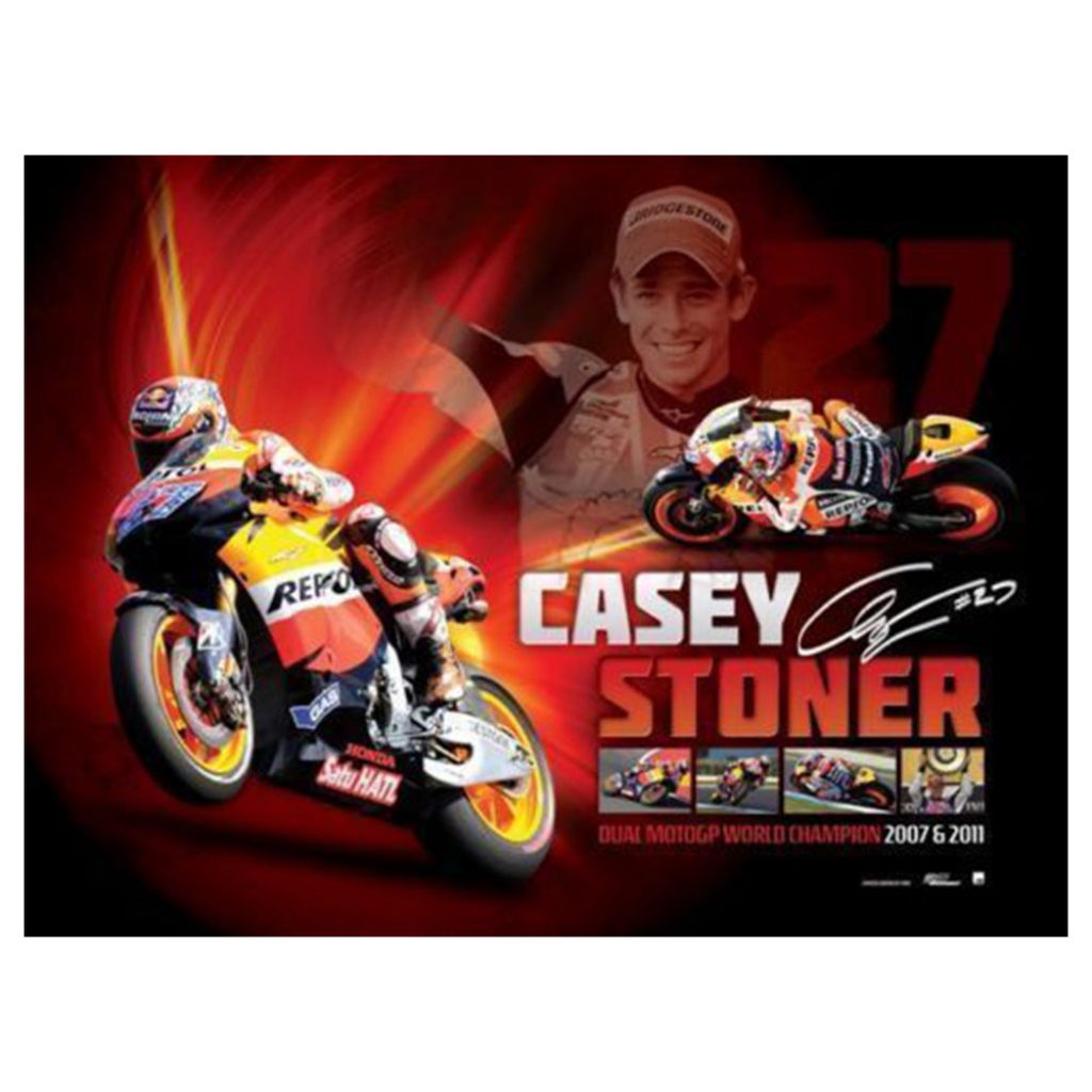 Casey Stoner - 2011 Moto GP World Champion Limited Edition Print ...