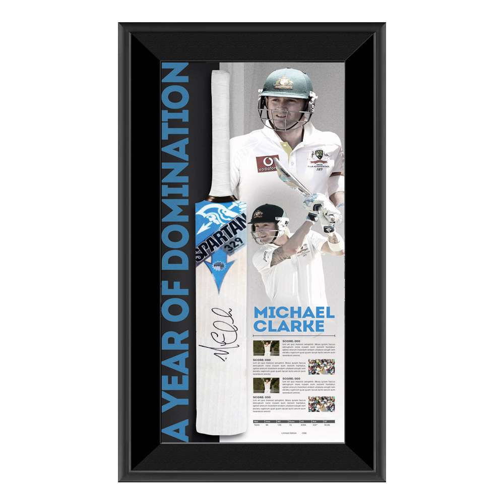 Michael Clarke – Signed and Framed Limited Edition Year of Domin...