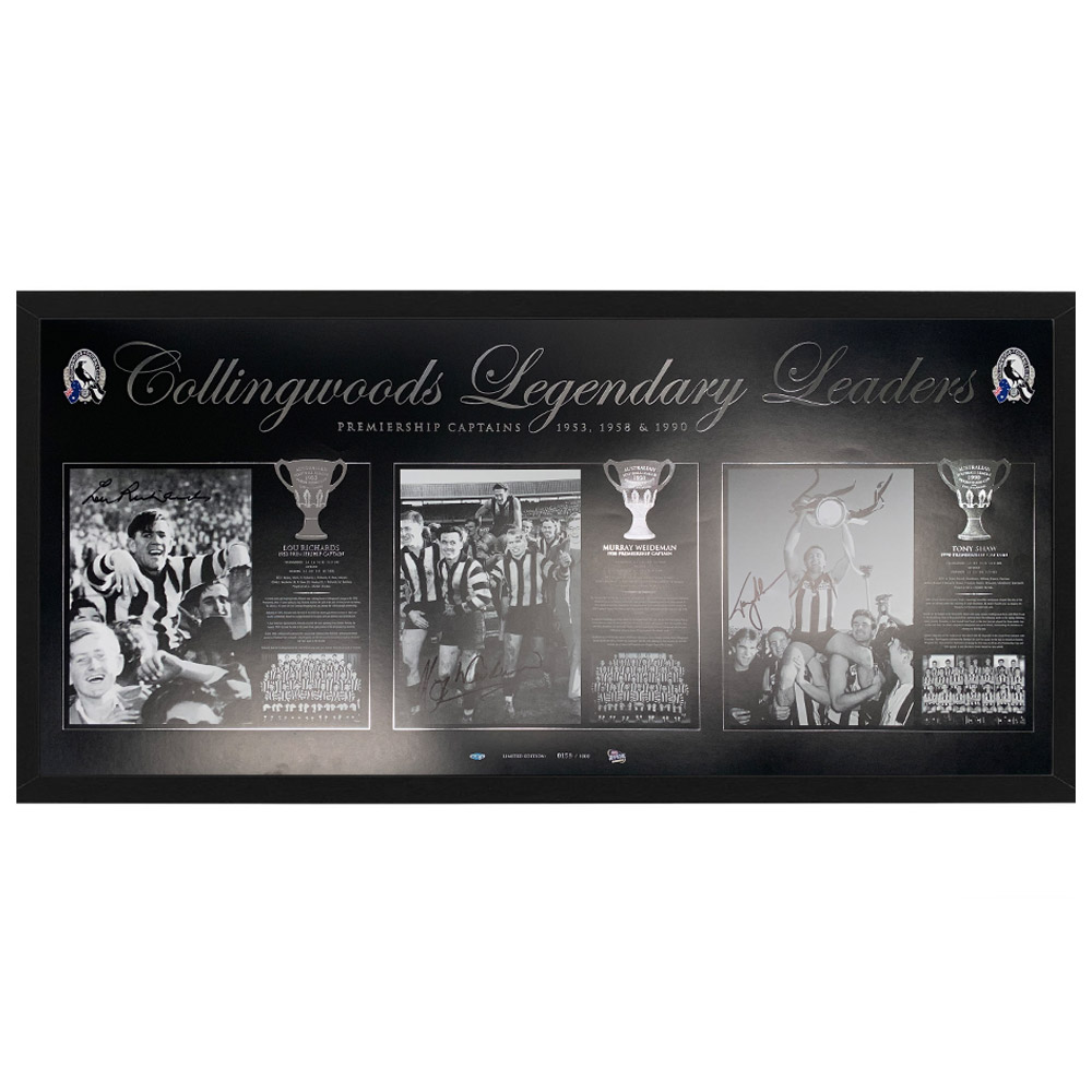 Collingwood Magpies – Hand Signed & Framed Legendary Leader...