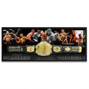 UFC - Conor McGregor Signed & Framed Championship Belt