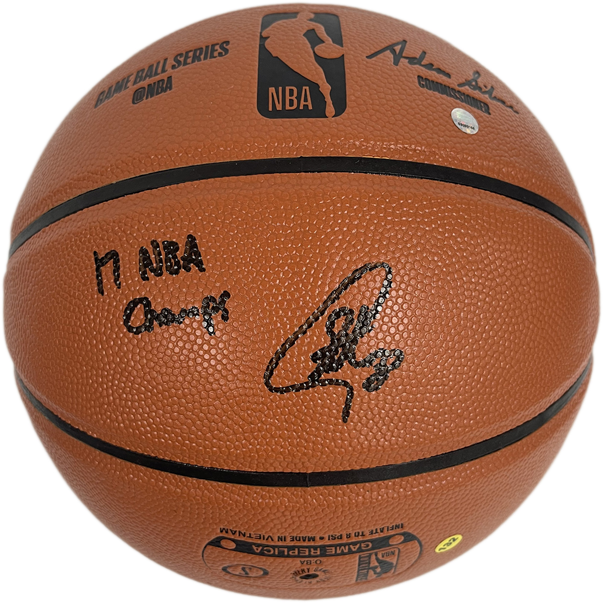 Basketball – Stephen Curry Hand Signed Spalding Basketball Inscr...