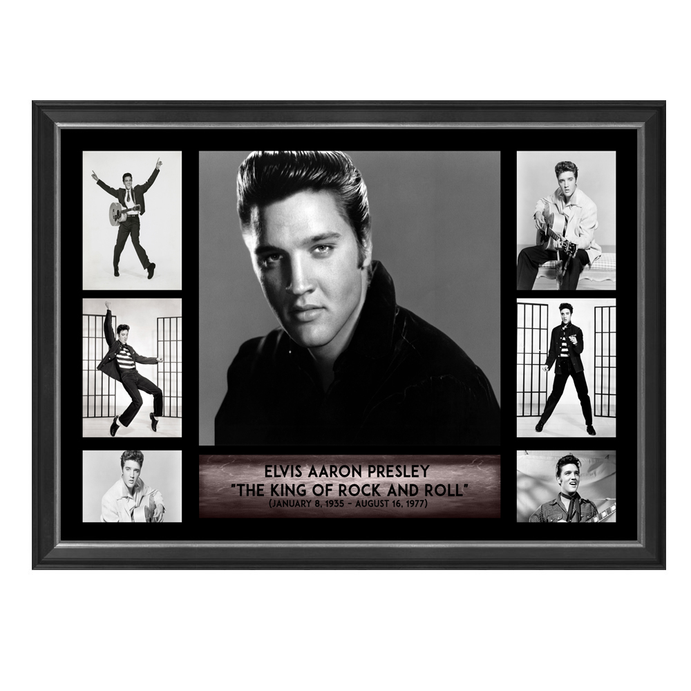 Music - Elvis Framed Photo Collage | Taylormade Memorabilia | Sports ...