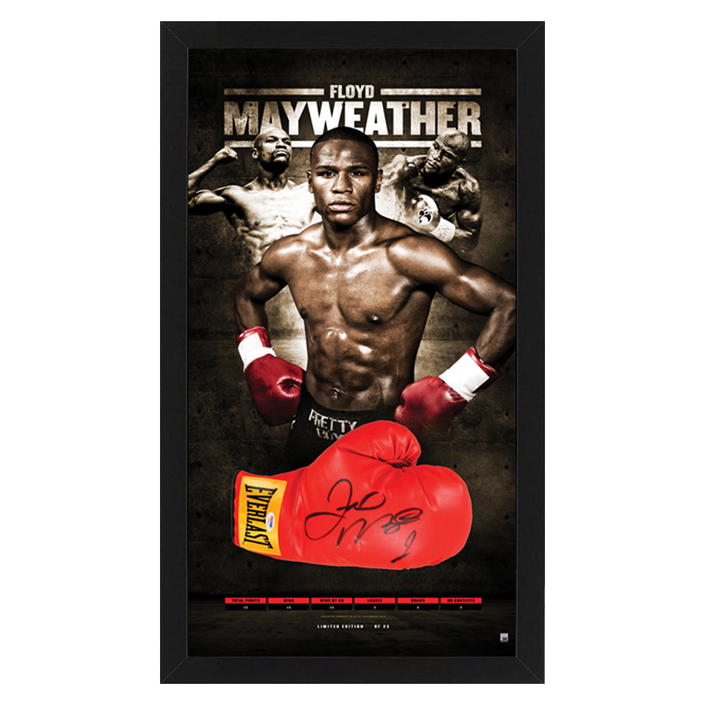 Boxing – Floyd Mayweather Signed & Framed Glove
