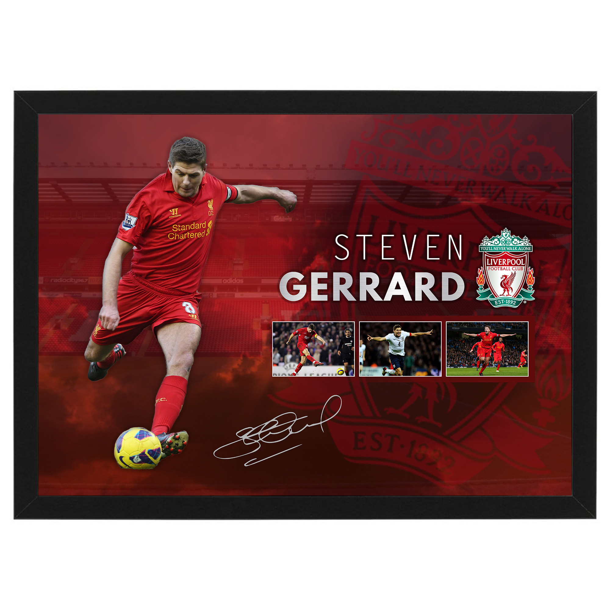 Soccer – Steven Gerrard Sports Print