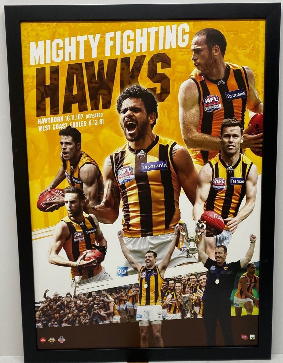 Hawthorn Hawks – 2015 AFL Premiers “Mighty Fighting Hawks&...