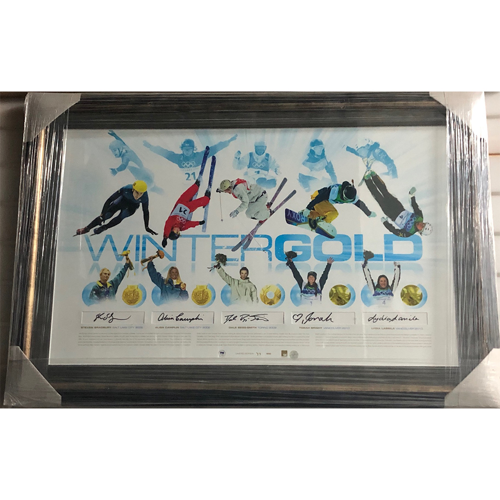 Olympics – Winter Gold Signed Lithograph
