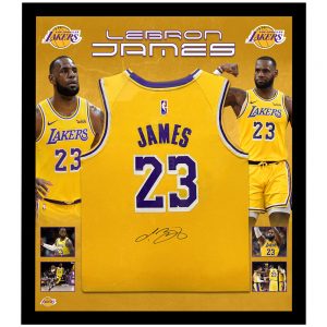 Basketball - Lebron James Signed & Framed LA Lakers Jersey