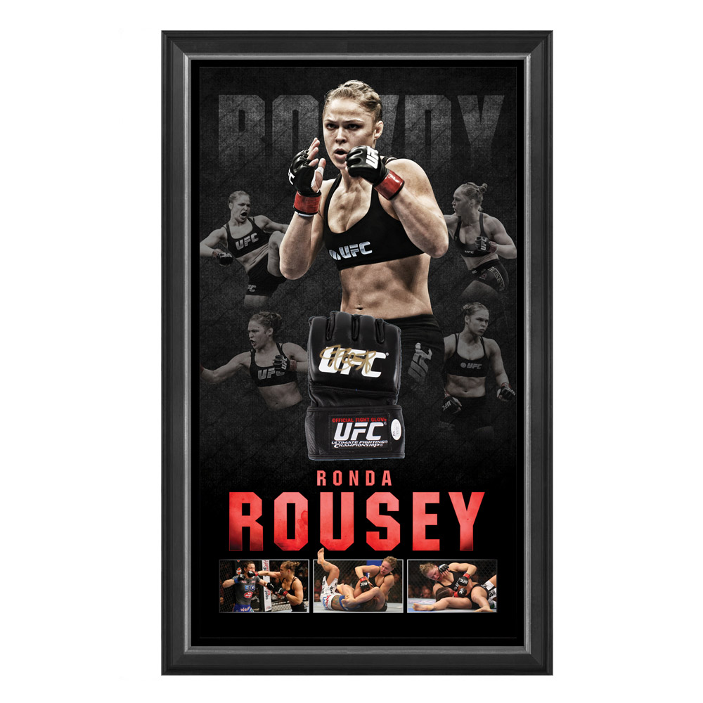 UFC – Ronda Rousey Signed & Framed Glove