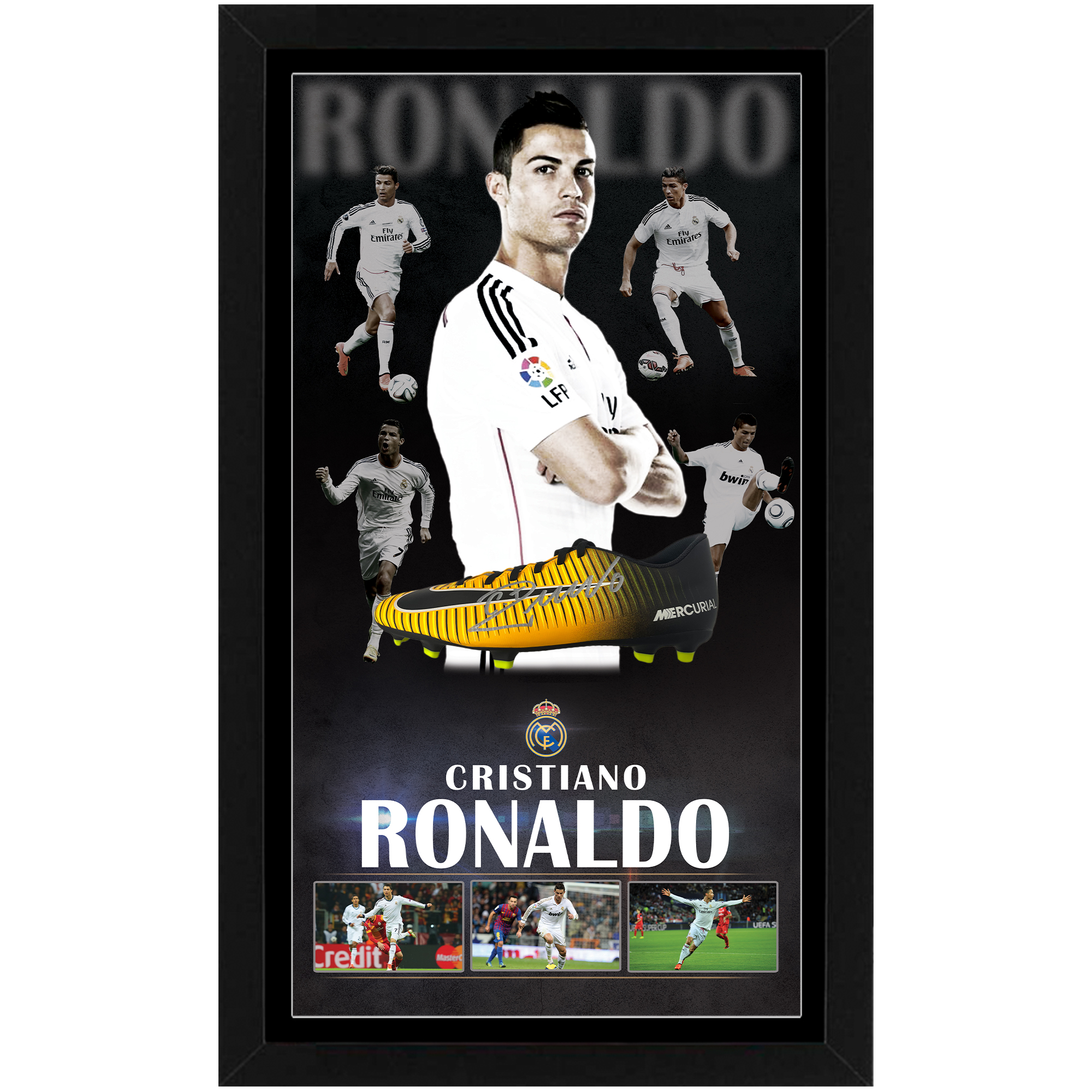 Soccer – Cristiano Ronaldo Real Madrid Signed & Framed Boot