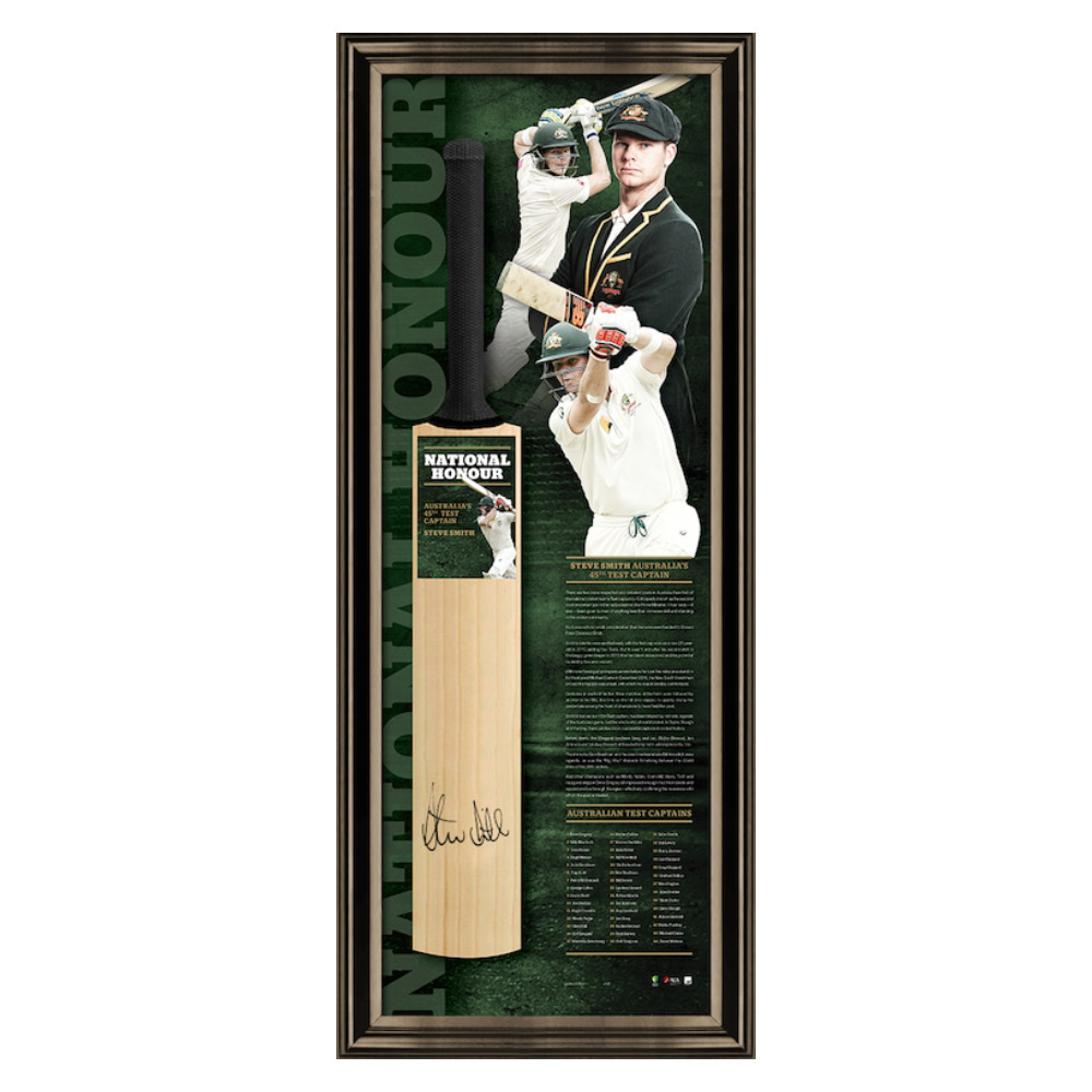 Cricket – Steve Smith Signed & Framed “National Honou...