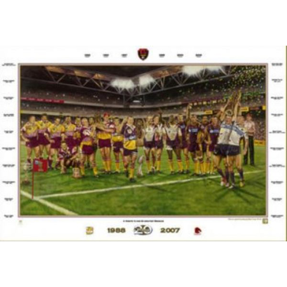 Brisbane Broncos – Team 20 Print Official Licensed Print
