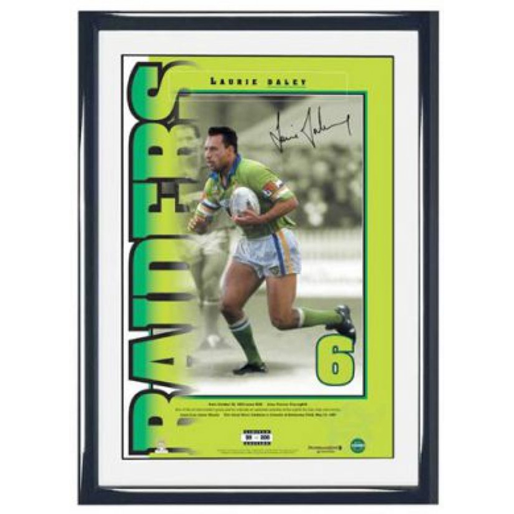 Canberra Raiders – Laurie Daley ‘Numbers Up’ Signed ...