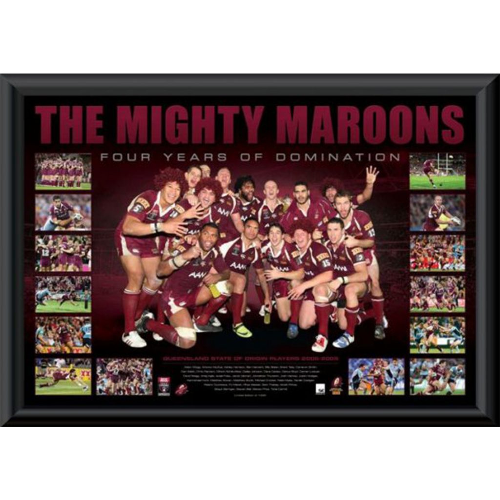 State of Origin Queensland Maroons Mighty Maroons 4 in a Row