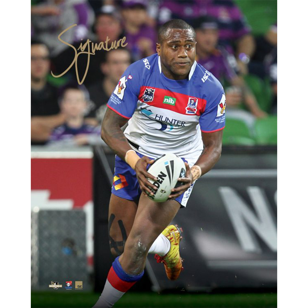 NRL – Newcastle Knights – Akuila Uate Signed Photograph
