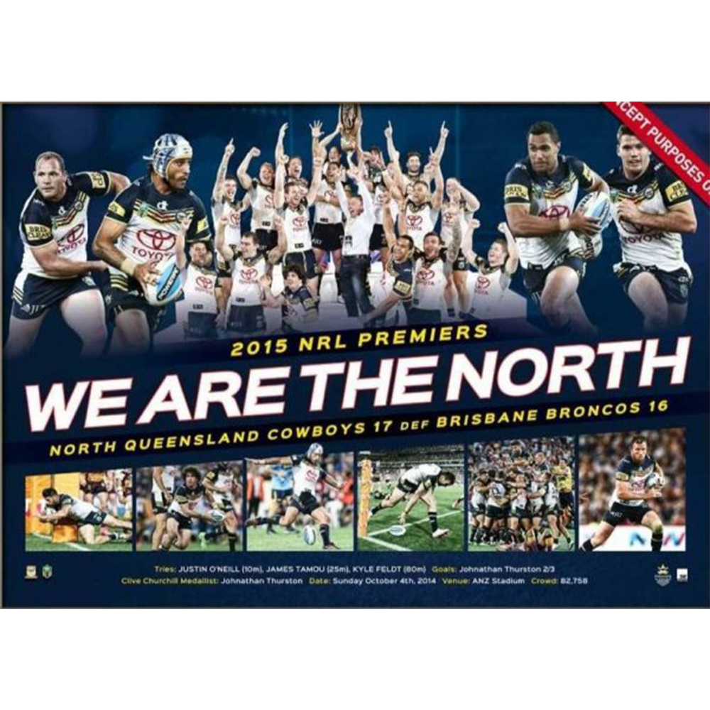 2015 NRL Premiers – North Queensland Cowboys 2015 Premiers Unfra...