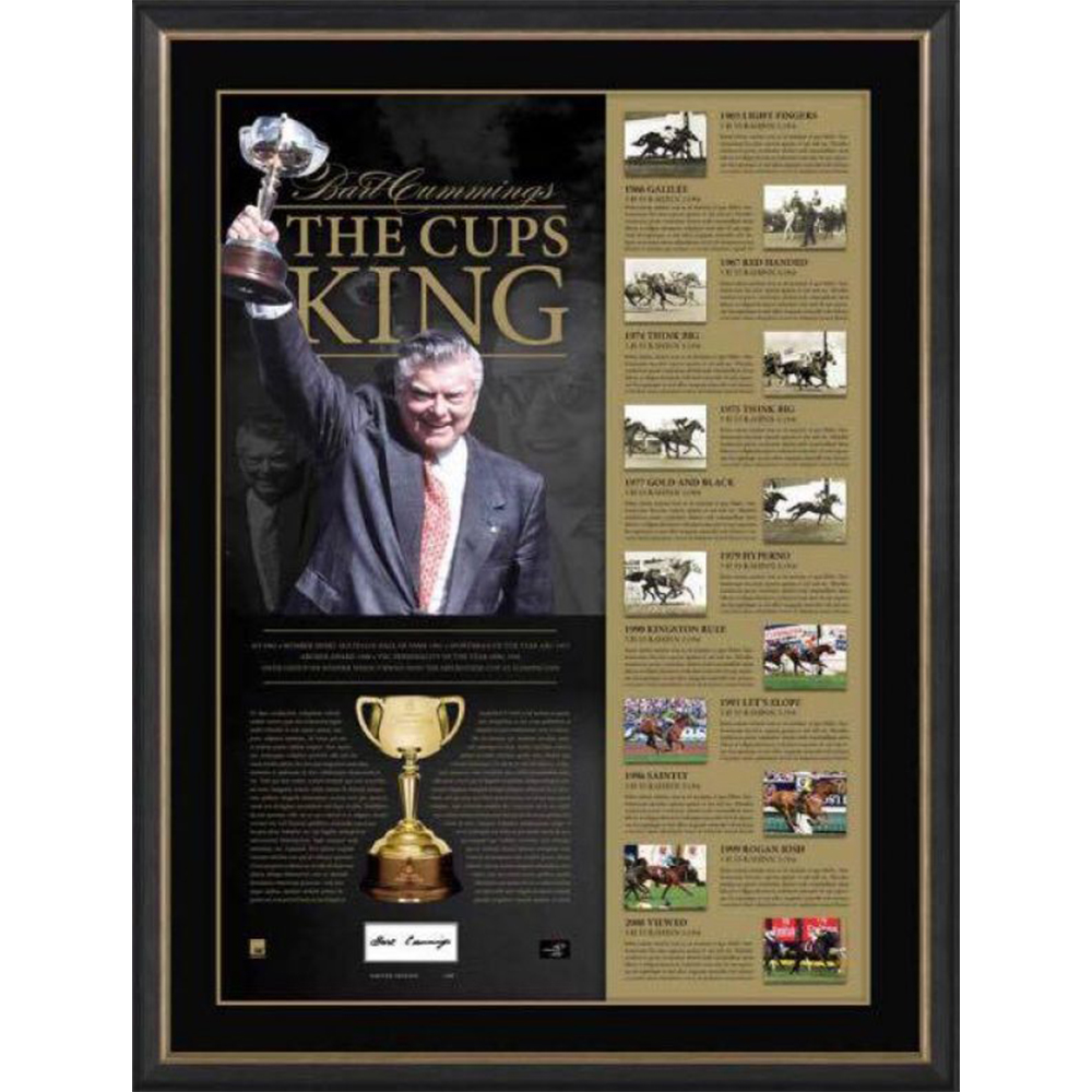 Horse Racing – Bart Cummings Signed & Framed Limited Edition...