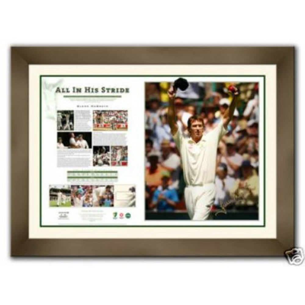 Cricket – Glenn McGrath Signed ‘All In His Stride’ L...