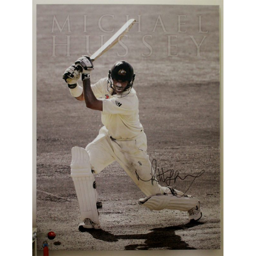 Michael Hussey – Signed Canvas Print
