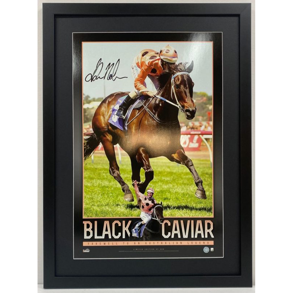 Black Caviar – Signed and Framed Limited Edition Retirement Prin...