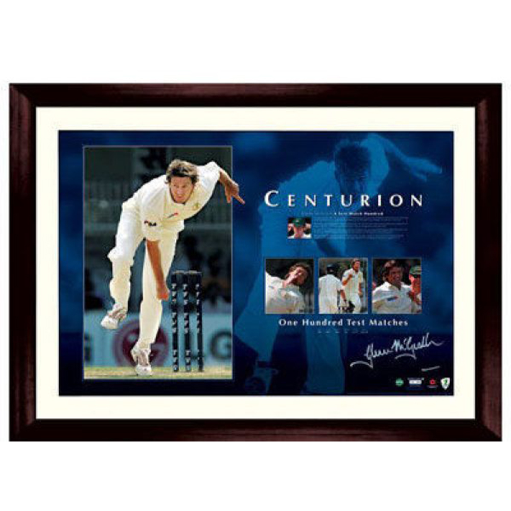 Cricket – Glenn McGrath ‘Centurion’ Signed Lithograp...