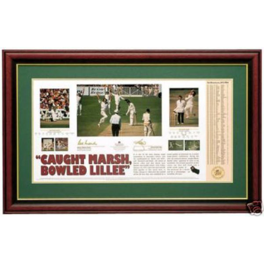 Cricket – Rod Marsh and Dennis Lillee ‘Caught Marsh, Bowle...