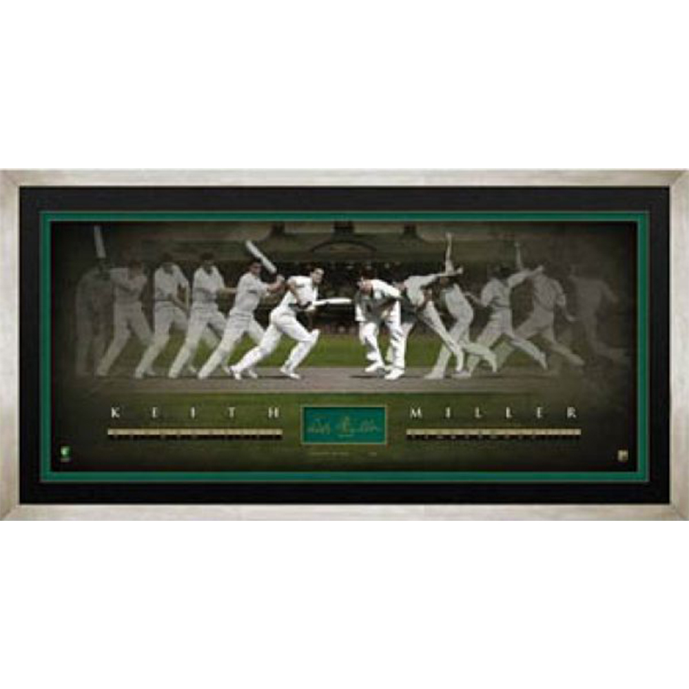 Cricket – Keith Miller Signed Timelapse Lithograph