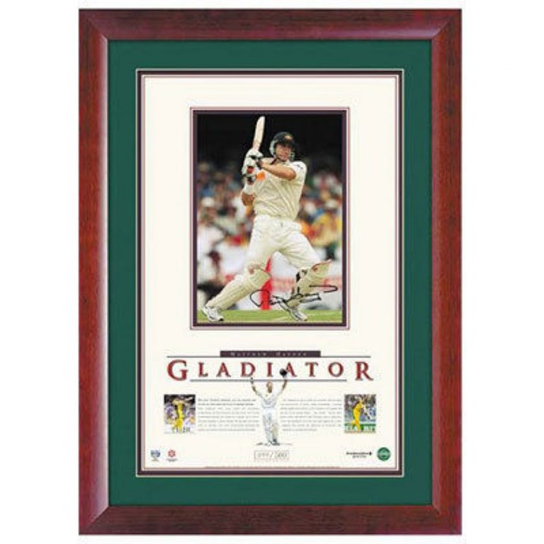 Cricket Shane Warne Signed & Framed Cricket Ball Taylormade Memorabilia Sports Memorabilia