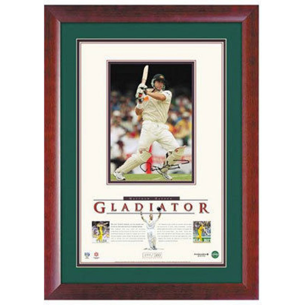 Cricket – Matthew Hayden Signed Lithograph ‘Gladiator’