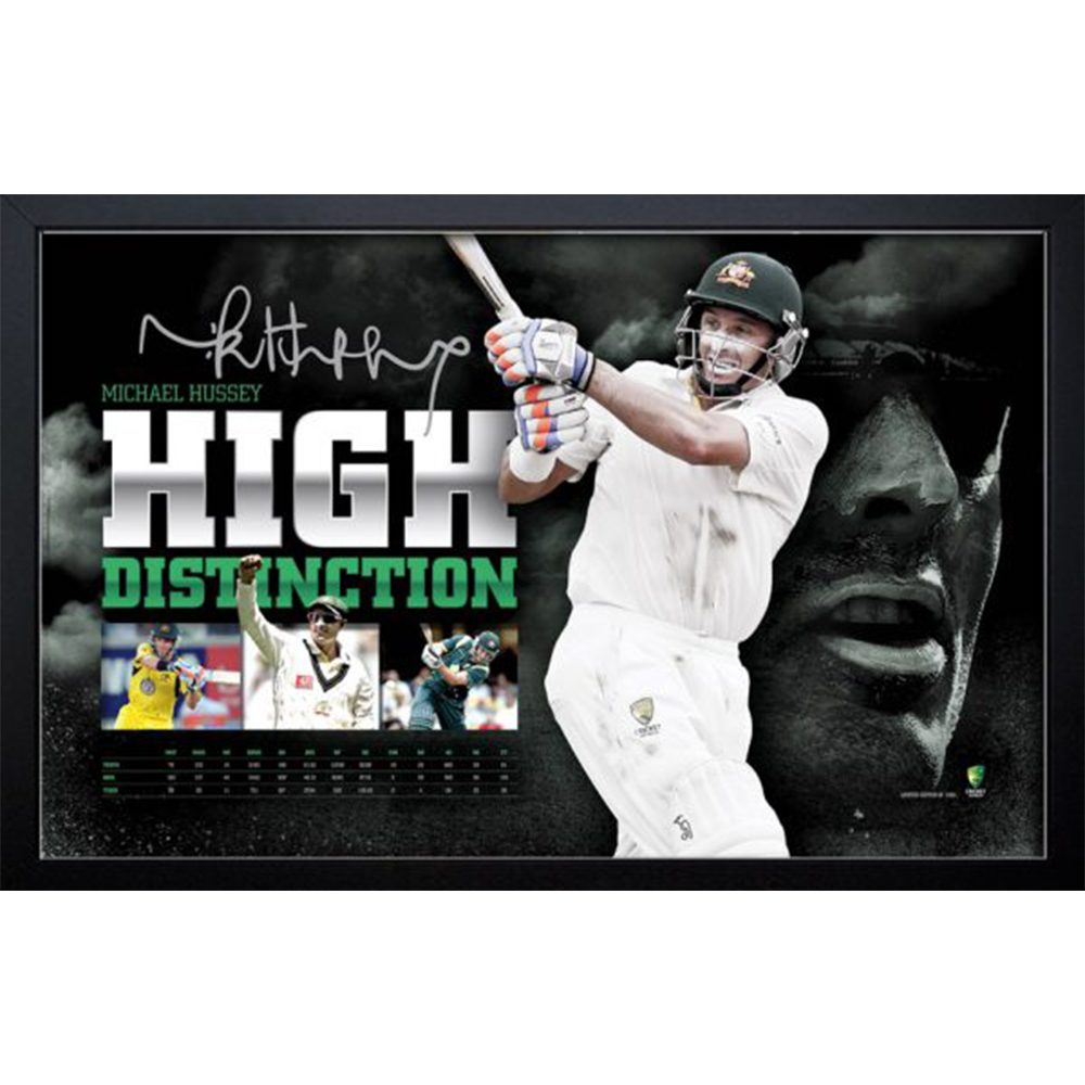 Michael Hussey –  Framed High Distinction Limited Edition Print