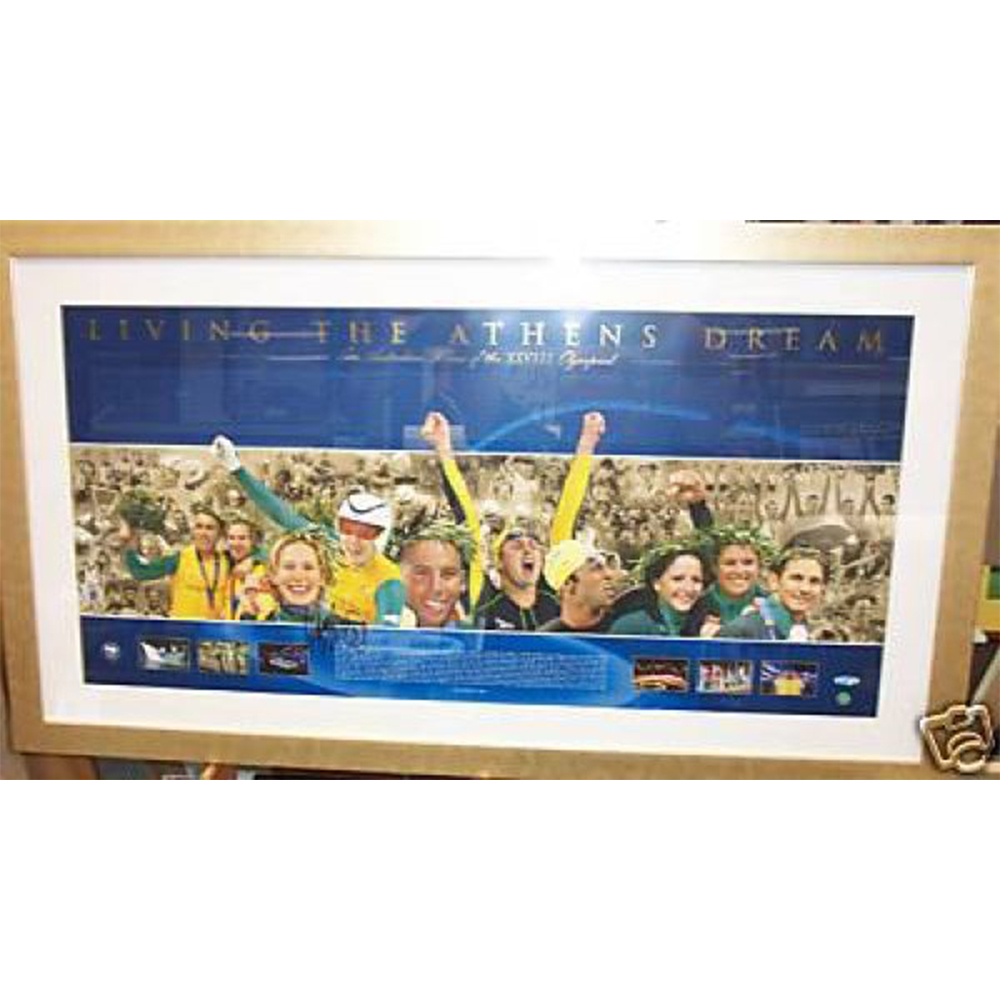 Olympics – Michael Klim Signed and Framed 2004 Athens Dream