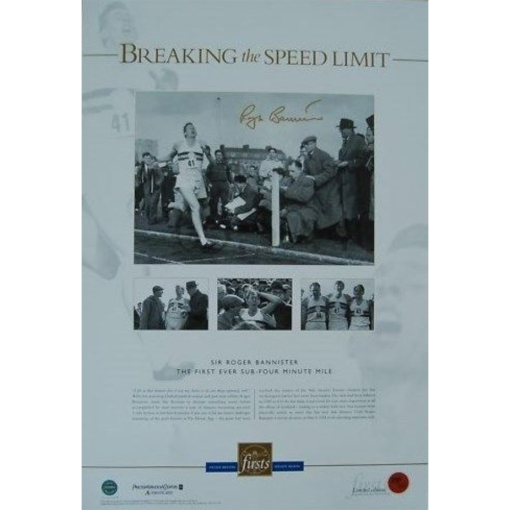 Olympics – Sir Roger Bannister – Signed ‘The First S...