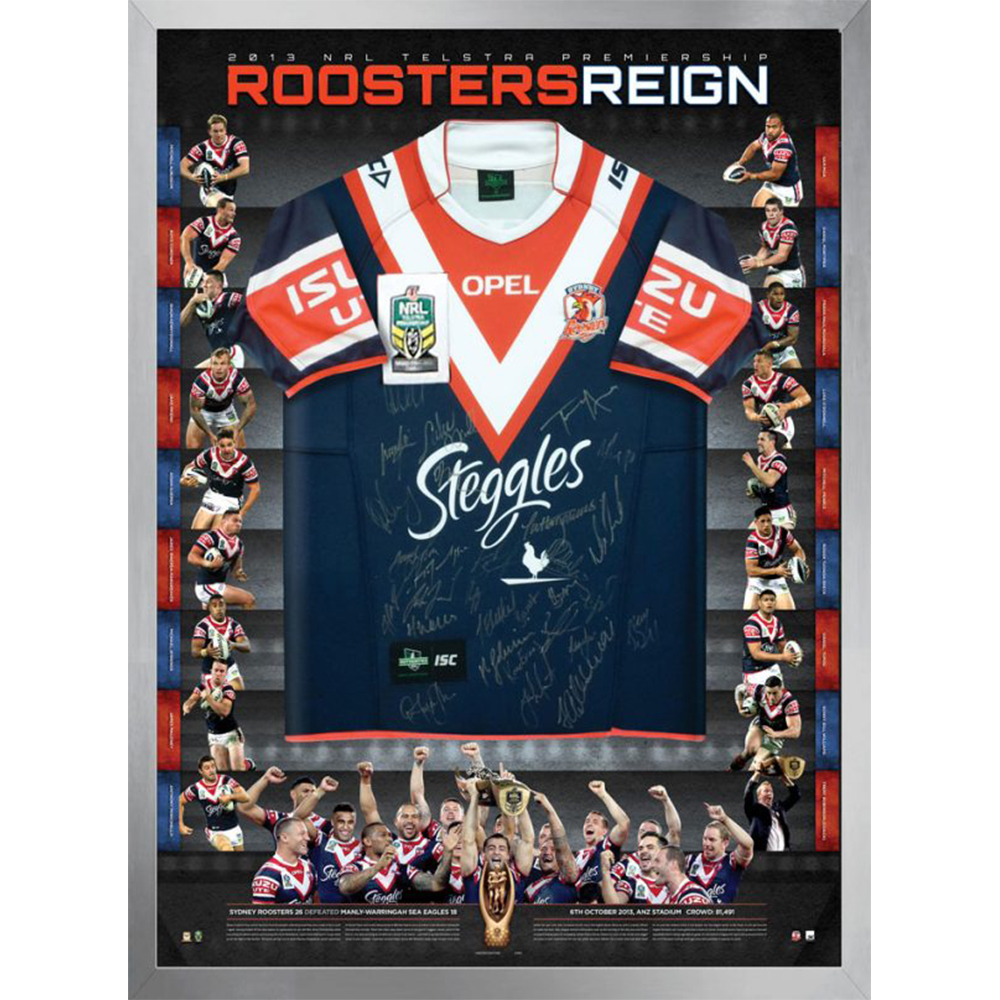 Sydney Roosters – 2013 NRL Premiers Team Signed Jersey