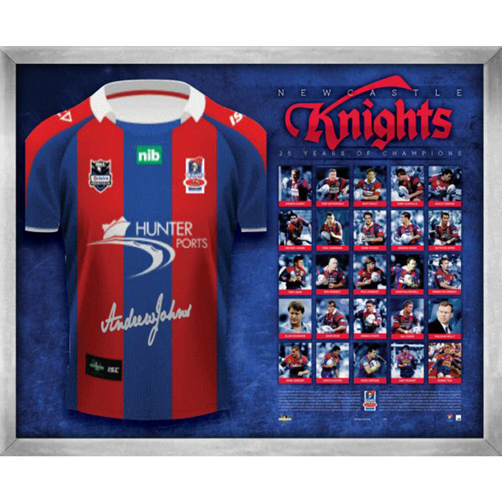 NRL – Newcastle Knights – Andrew Johns Greatest 25 Signed ...