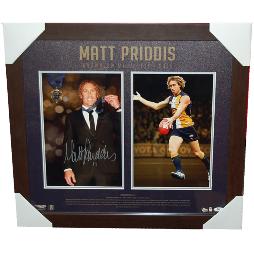 West Coast Eagles – Matthew Priddis Signed & Framed Limited ...