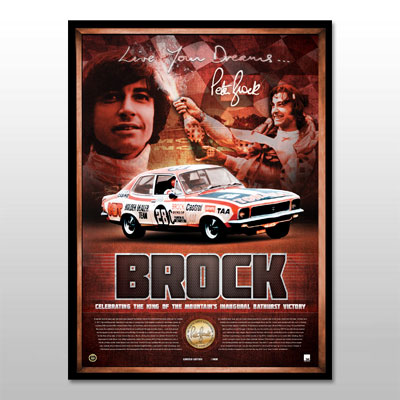V8 Supercars – Peter Brock 40th Anniversary Framed Lithograph
