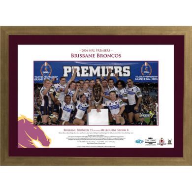NRL – Brisbane Broncos – 2006 Framed Memorable Moments